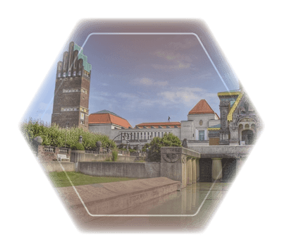 Wabe Darmstadt Blick auf