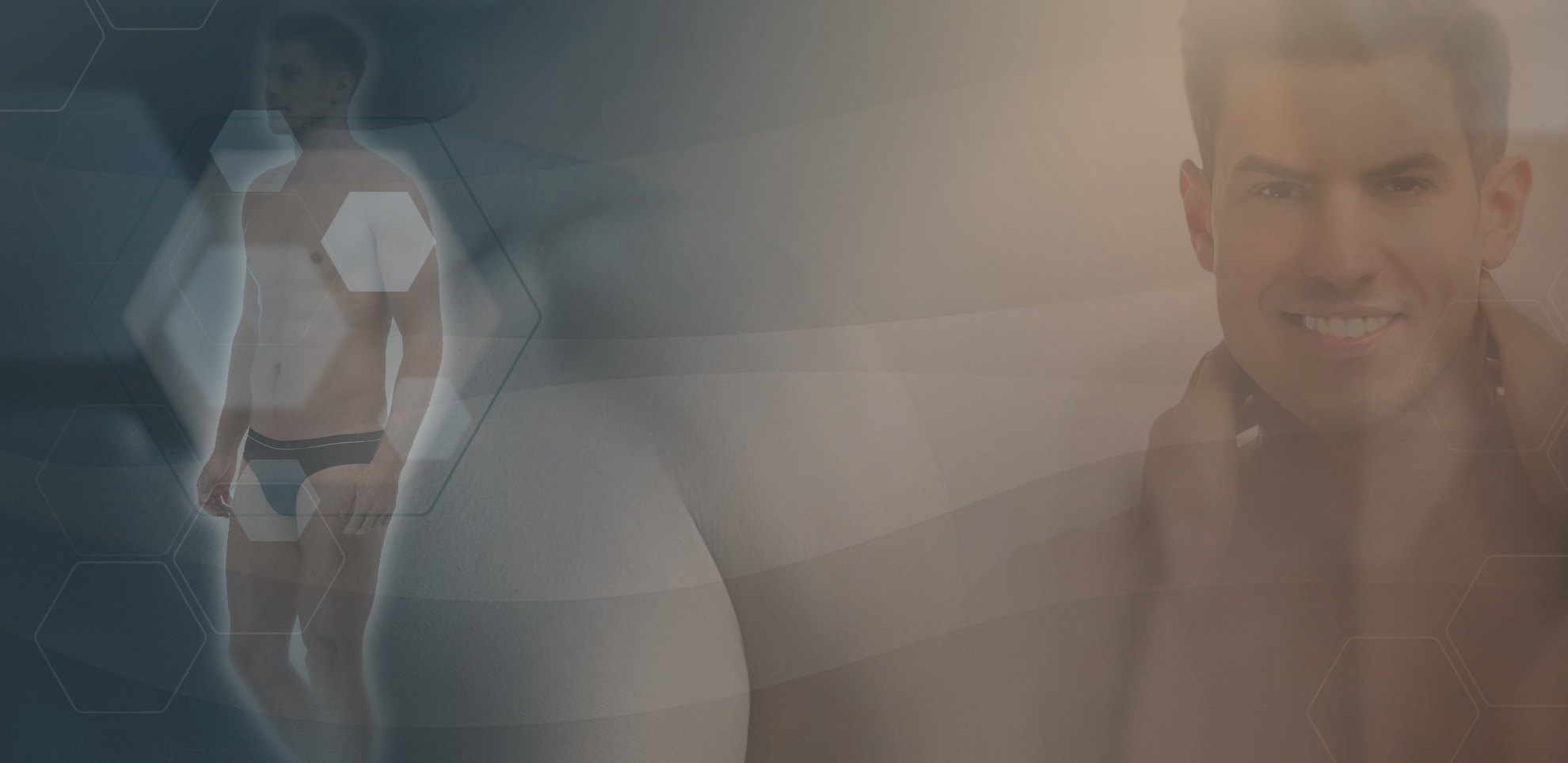 Hintergrund Körperregionen Mann