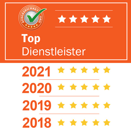 Auszeichnung von ausgezeichnet.org als Top Dienstleister für die dauerhafte Haarentfernung von Haarfreiheit