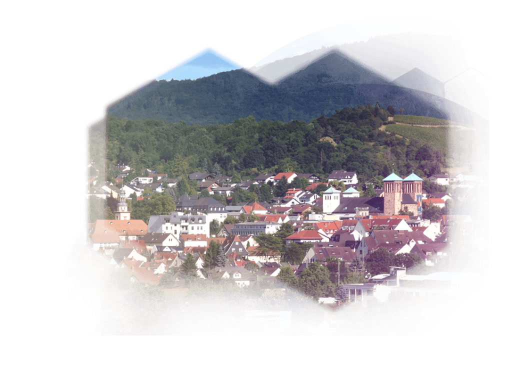 Blick auf die Stadt Bensheim